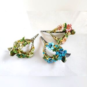 Three Plumeria Hair Accessory Clips